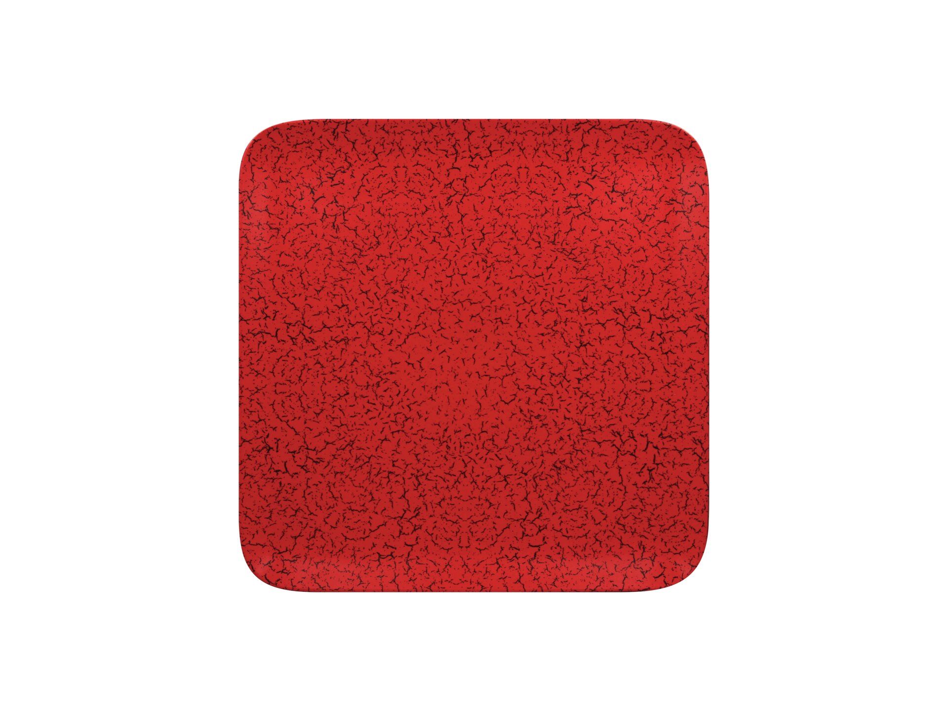 Teller quadratisch 270 x 270 mm rot