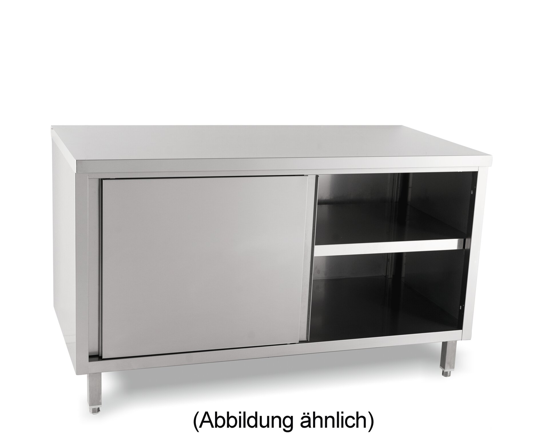 Durchreicheschrank mit Schiebetüren ohne Aufkantung 1400 x 700 x 850 mm