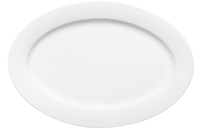 Platte oval mit Fahne 320 x 240 mm