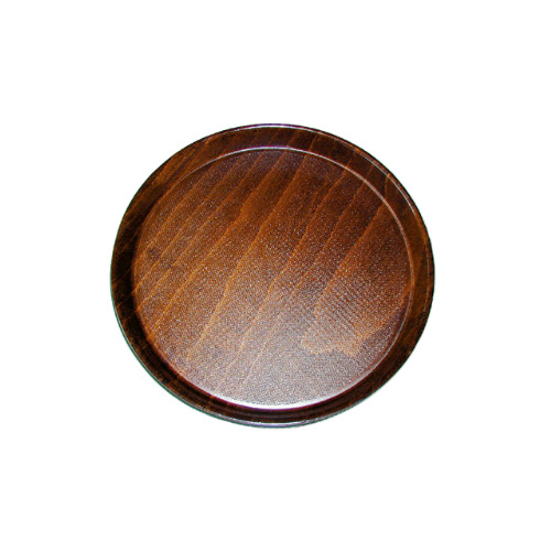 Tablett rund 36 cm Holzoptik