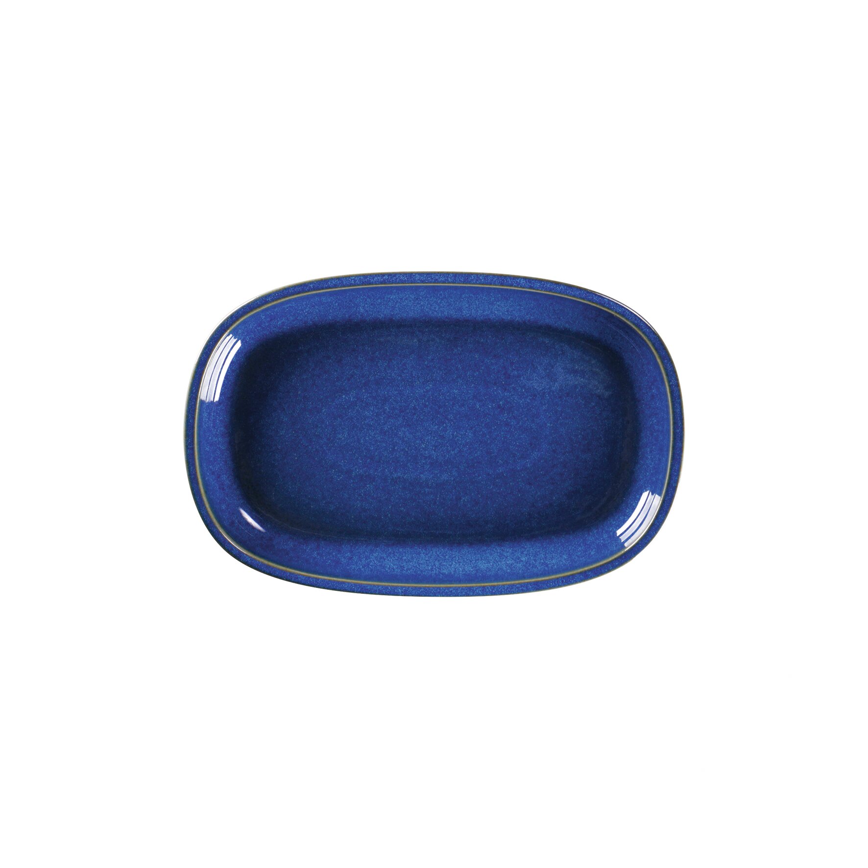 Platte oval flach 230 x 150 mm cobalt Ease Cobalt Blue