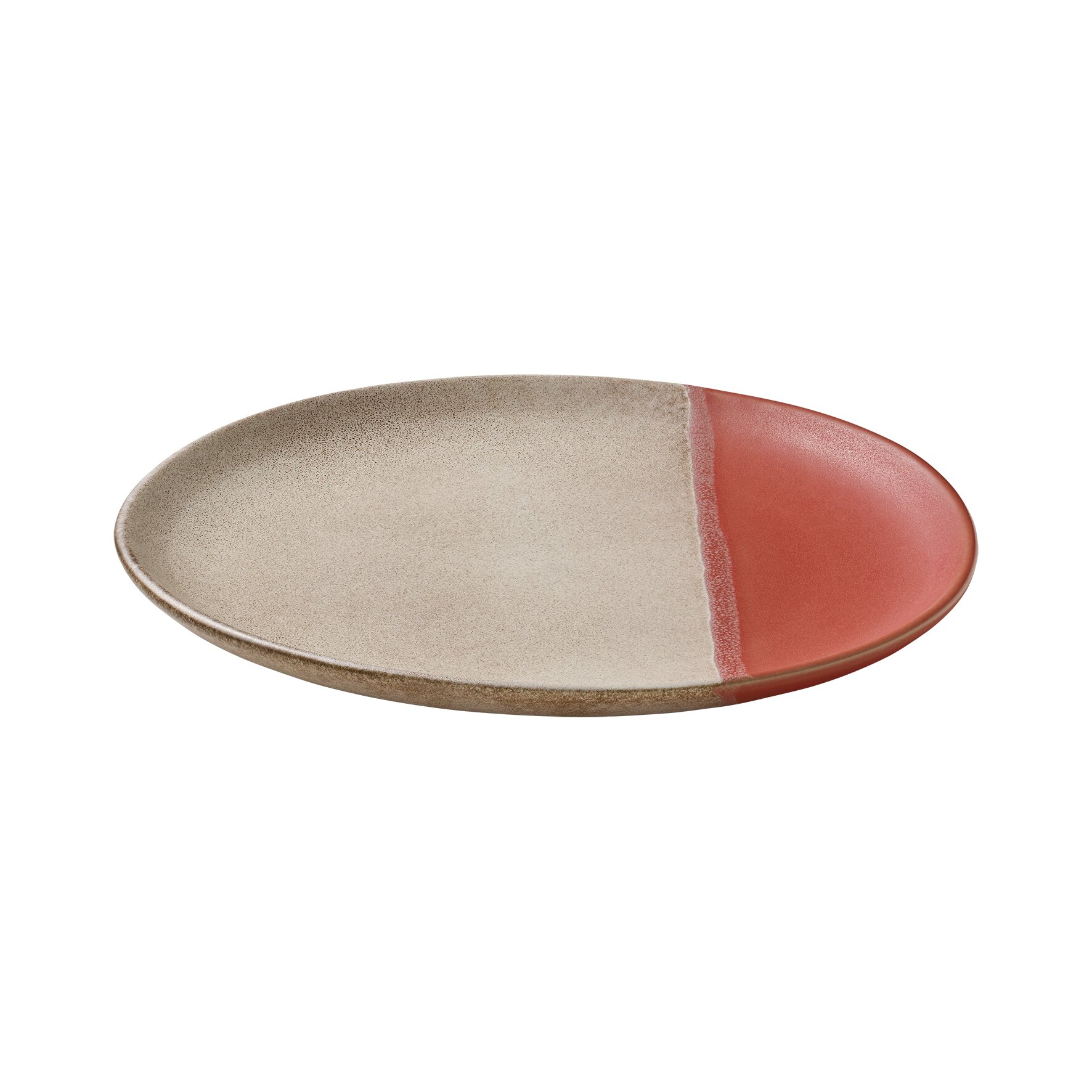 Coupteller flach rund 230 mm koralle Spot On