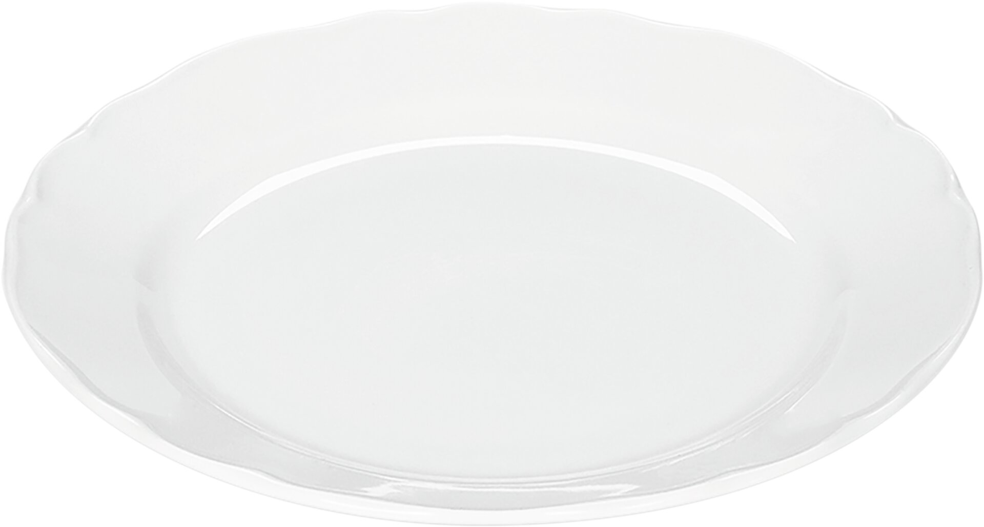 Teller flach mit Fahne 193 mm