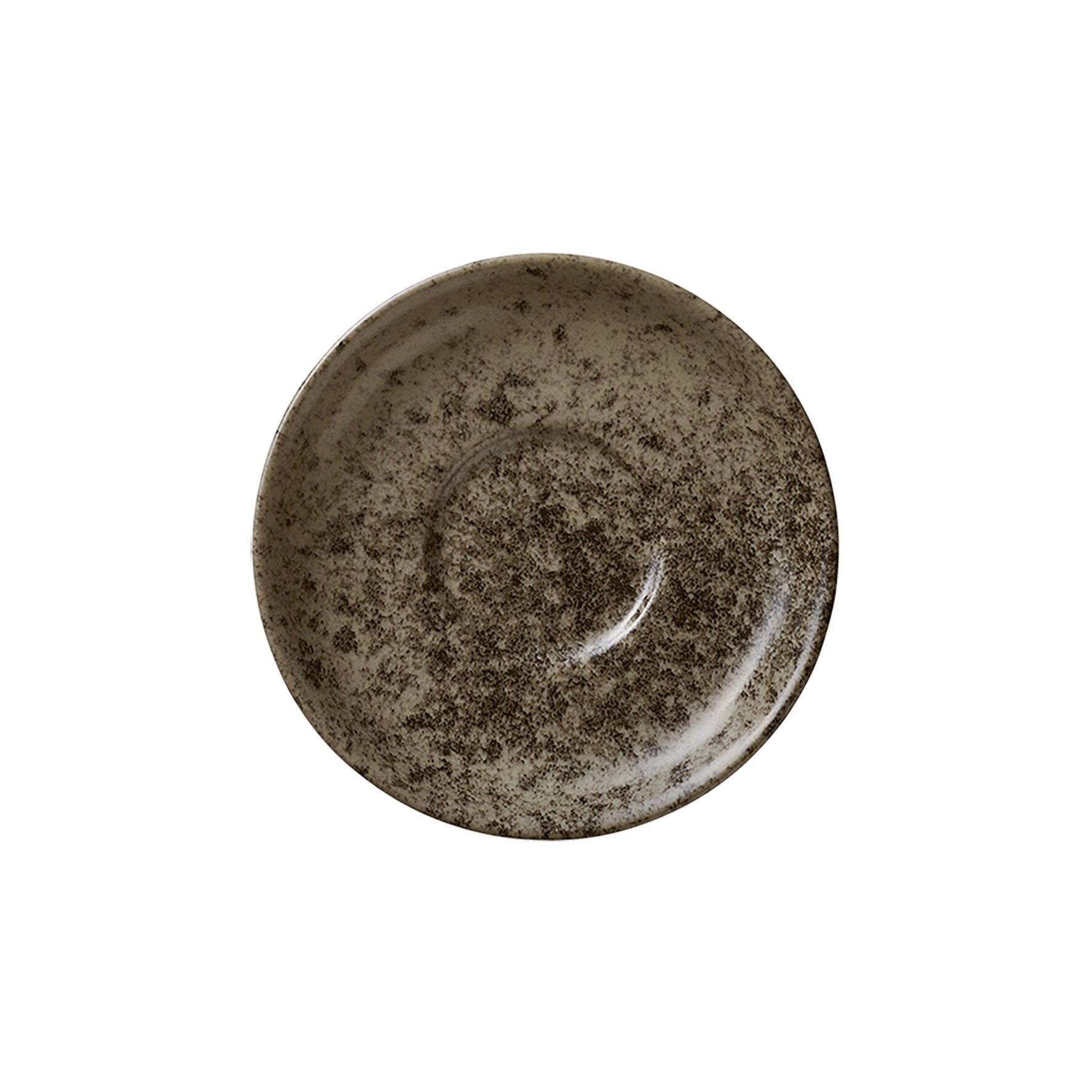 Untertasse 113 mm dark brown