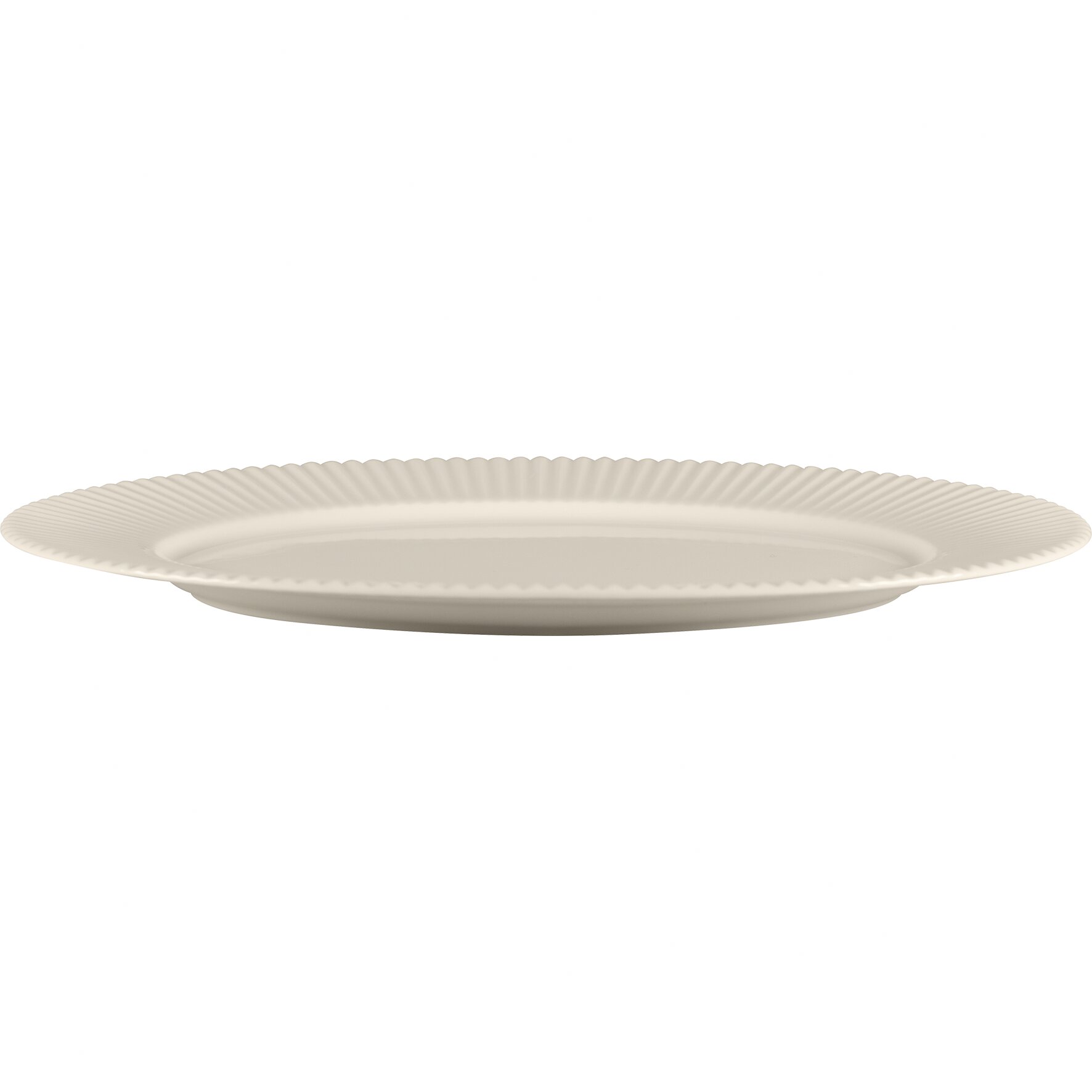 Platte oval 358 x 269 x 22 mm weiß Spectra