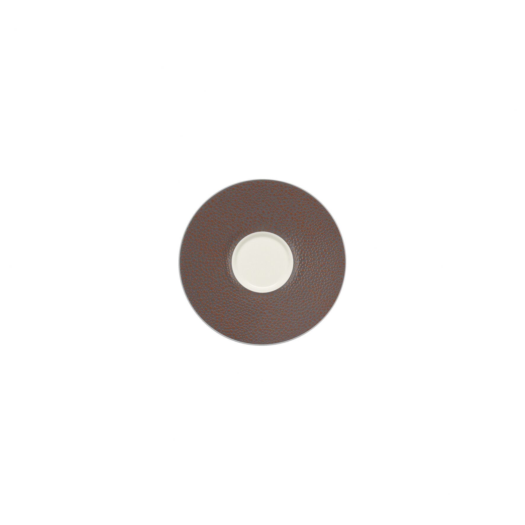 Untertasse rund 135 mm Metallic Copper Purity Pearls