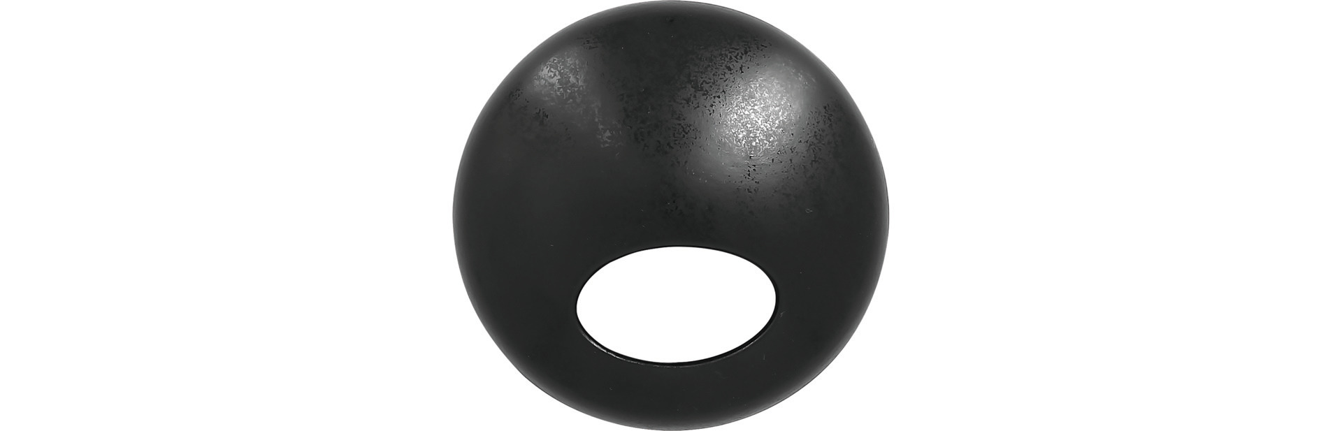 Deckel gewölbt ashore 145 mm schwarz