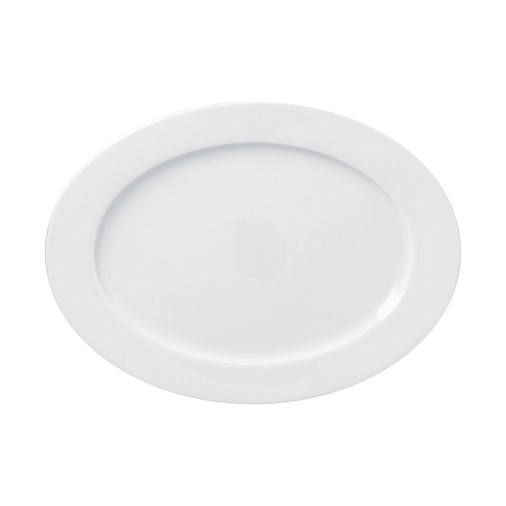 Platte oval 338 x 250 mm weiß Access Plus
