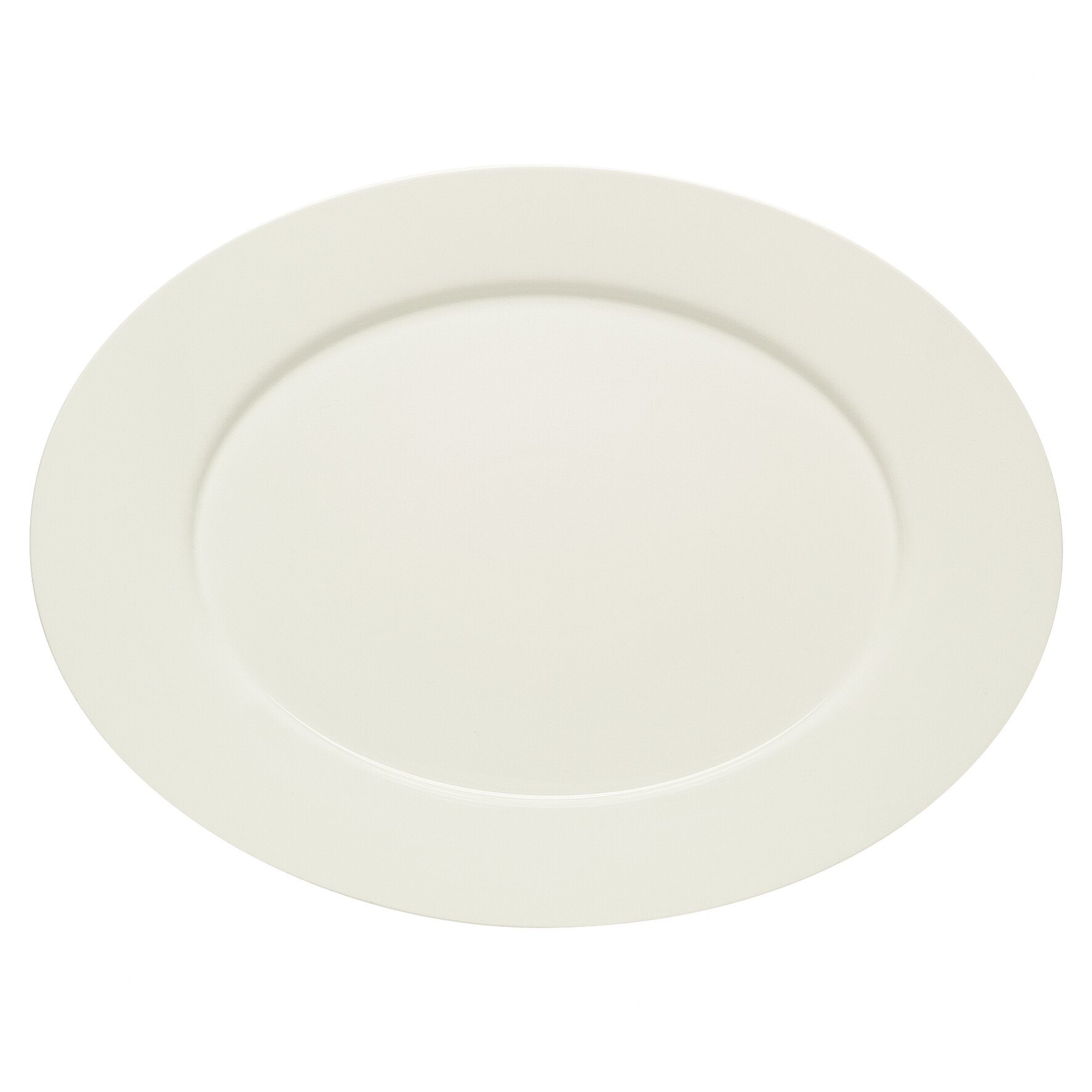 Platte oval mit Fahne 330 x 244 mm