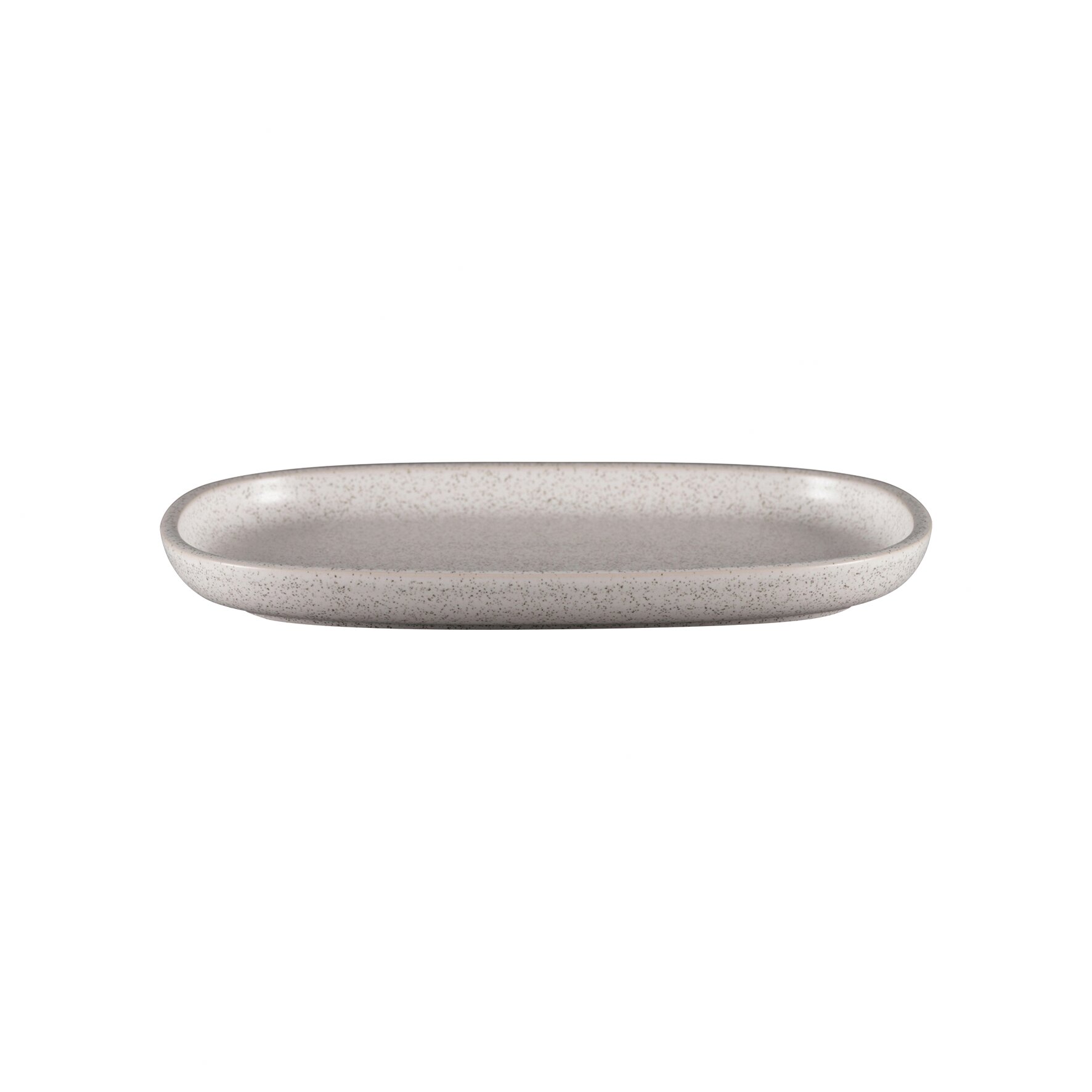 Platte oval flach 261 x 180 mm clay grey Ease Clay Grey