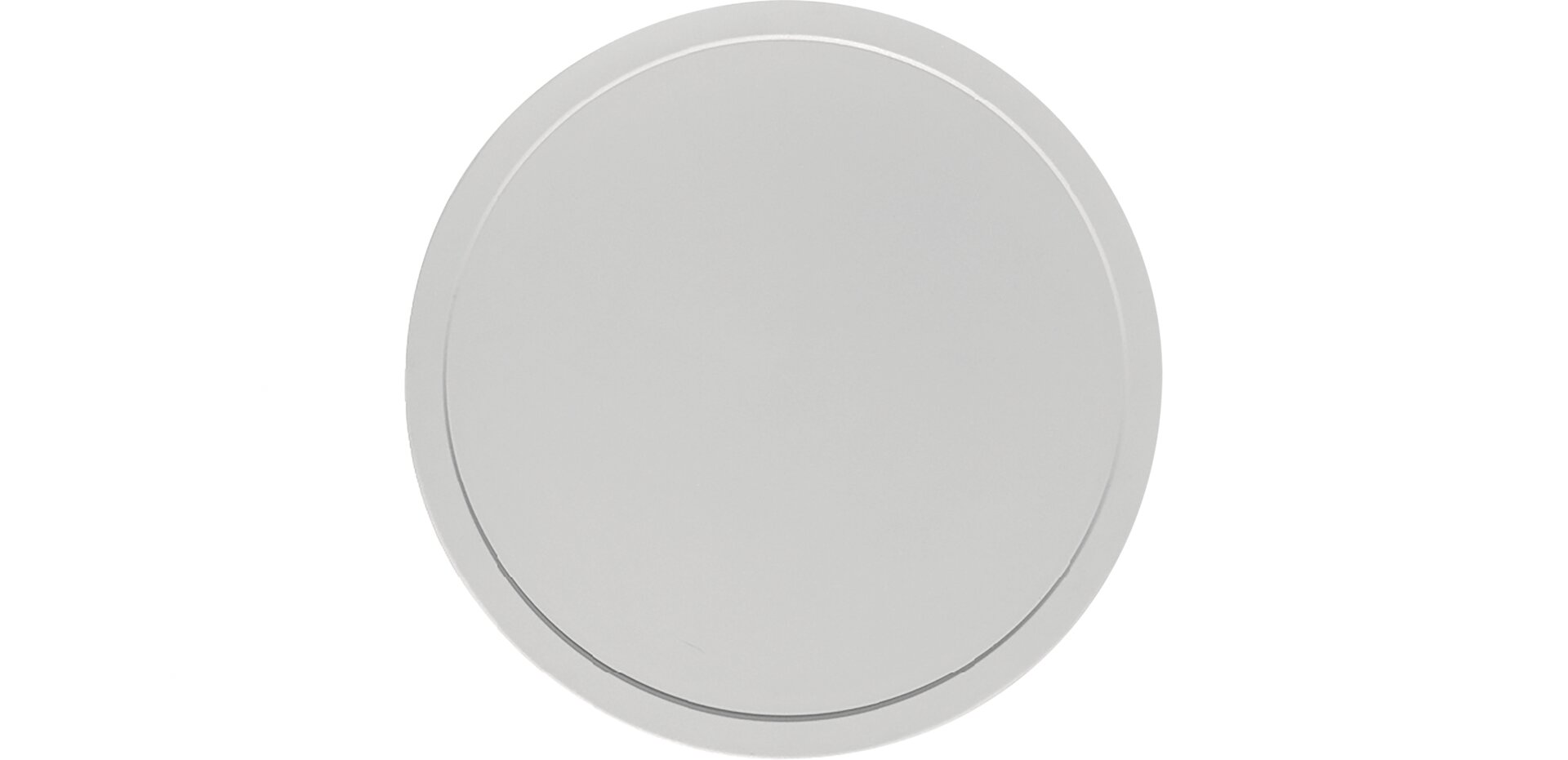 Deckel rund / flach 203 mm grau