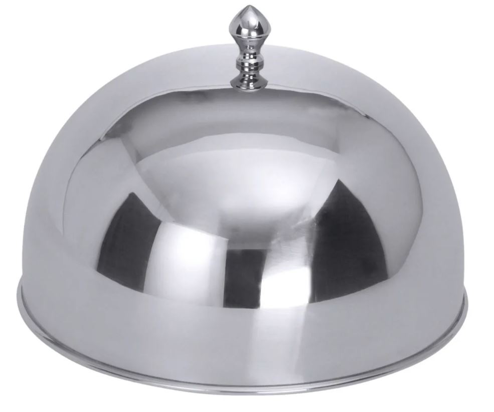 Tellerspeisecloche Edelstahl 25 cm