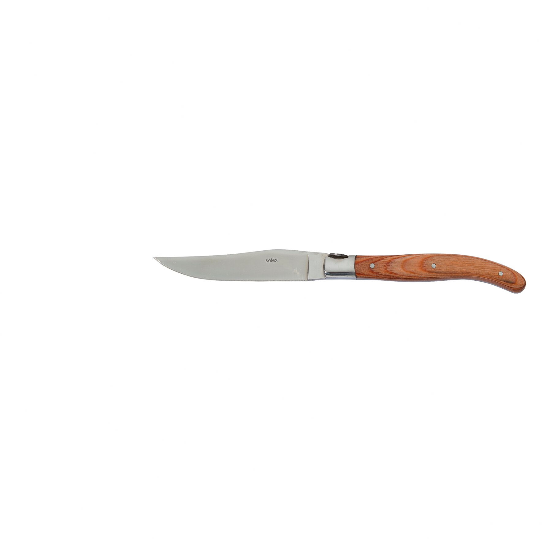 Steakmesser 224 mm mit hellem Pakka-Holzgriff