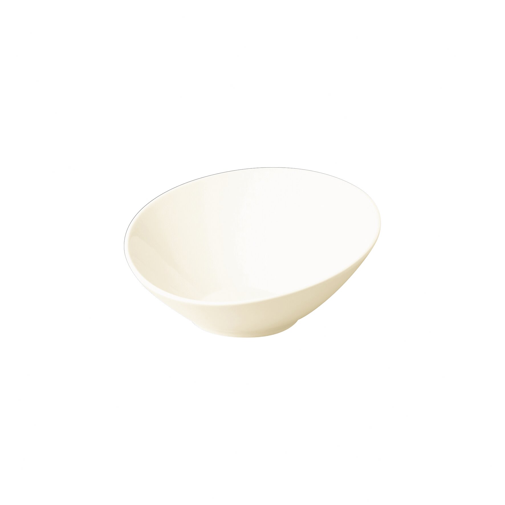 Schale asymmetrisch 290 mm / 1,60 l creme