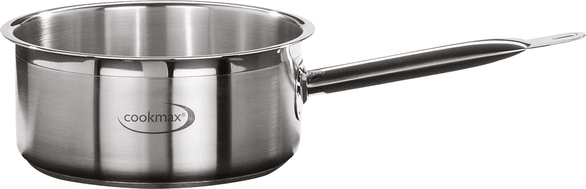 Stielkasserolle flach "Cookmax Professional" 16 cm H: 7 cm Inhalt 14 l