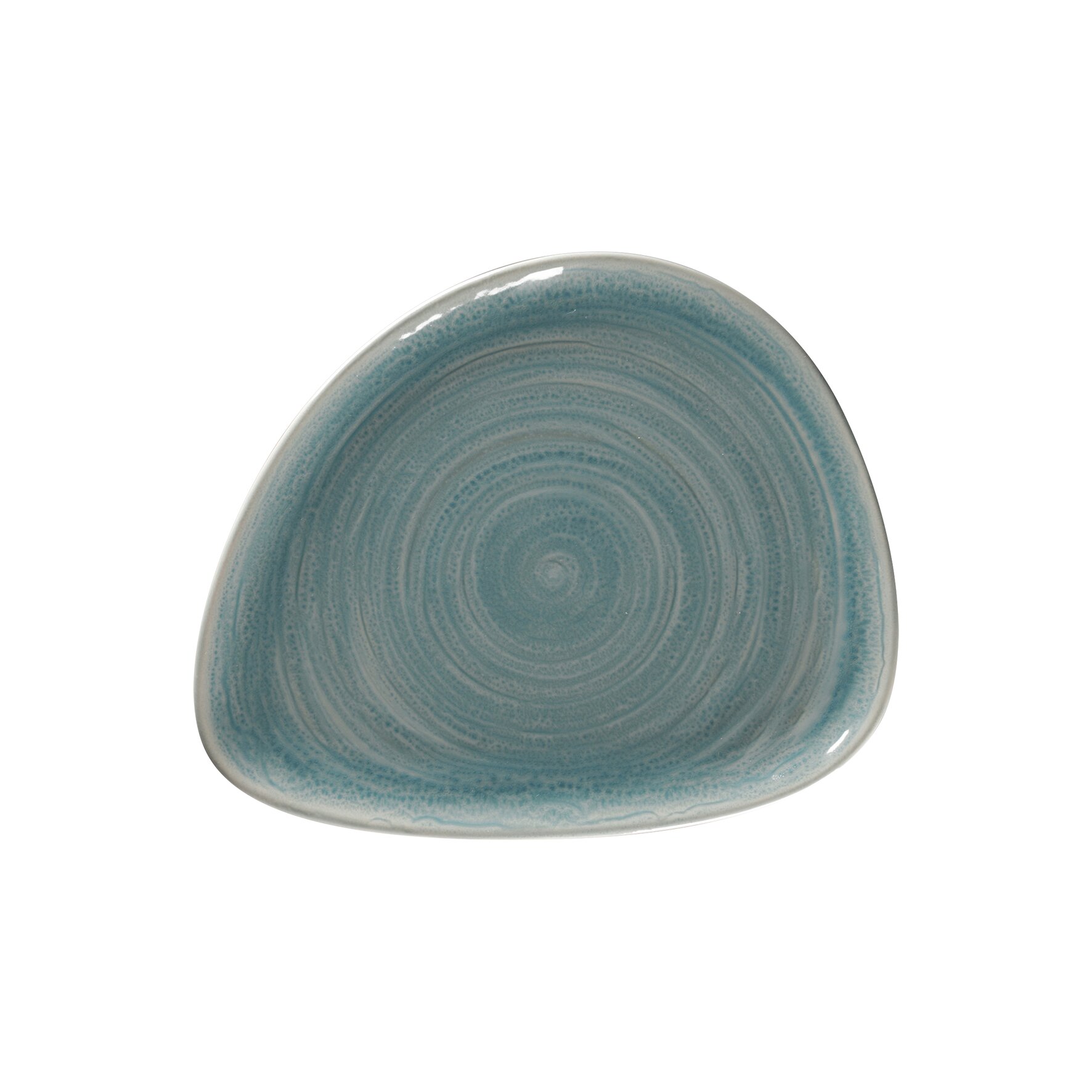Teller flach organisch 240 x 194 mm sapphire blue Spot Sapphire Blue