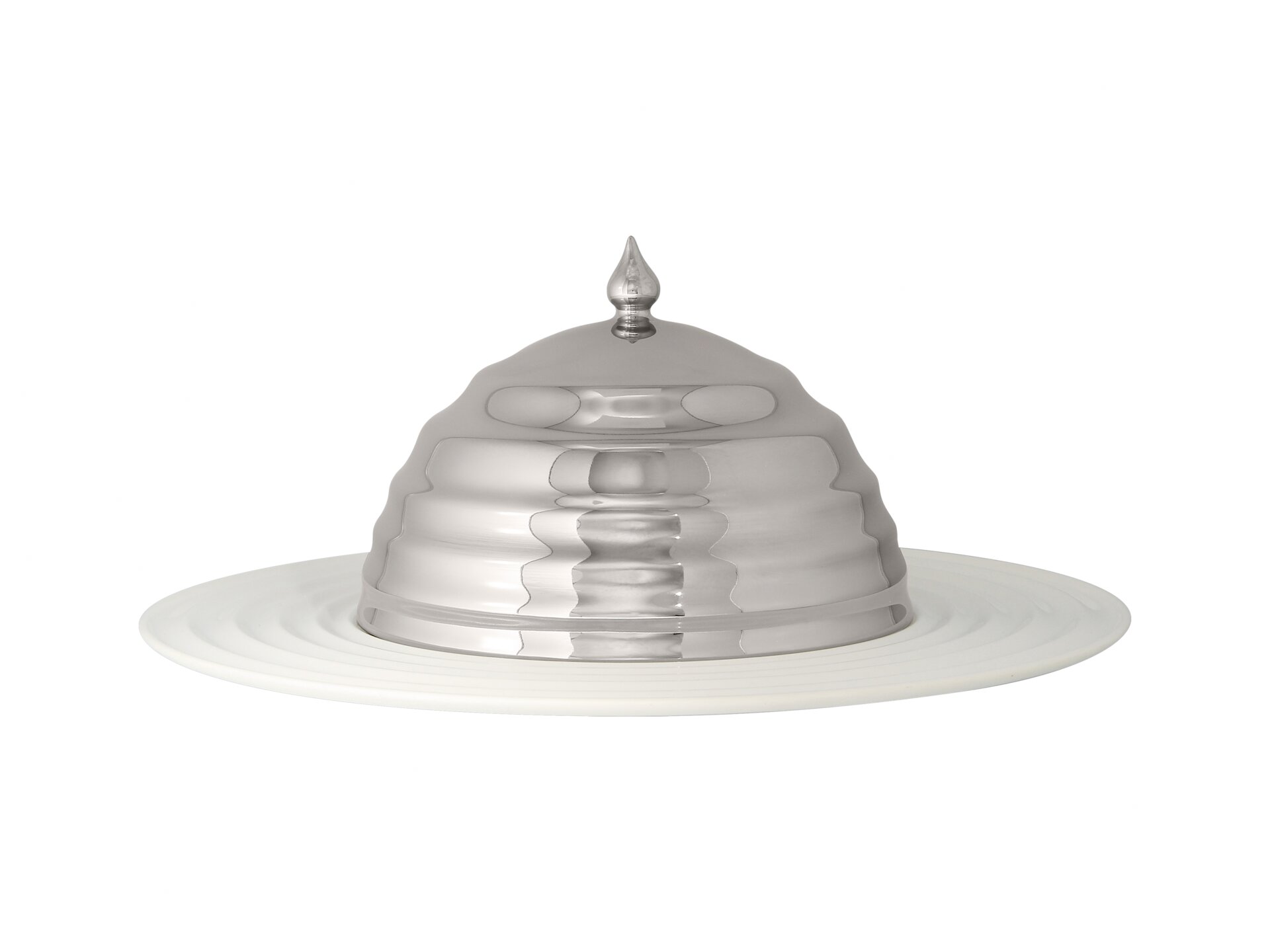 Cloche Drop 180 mm silber Hide