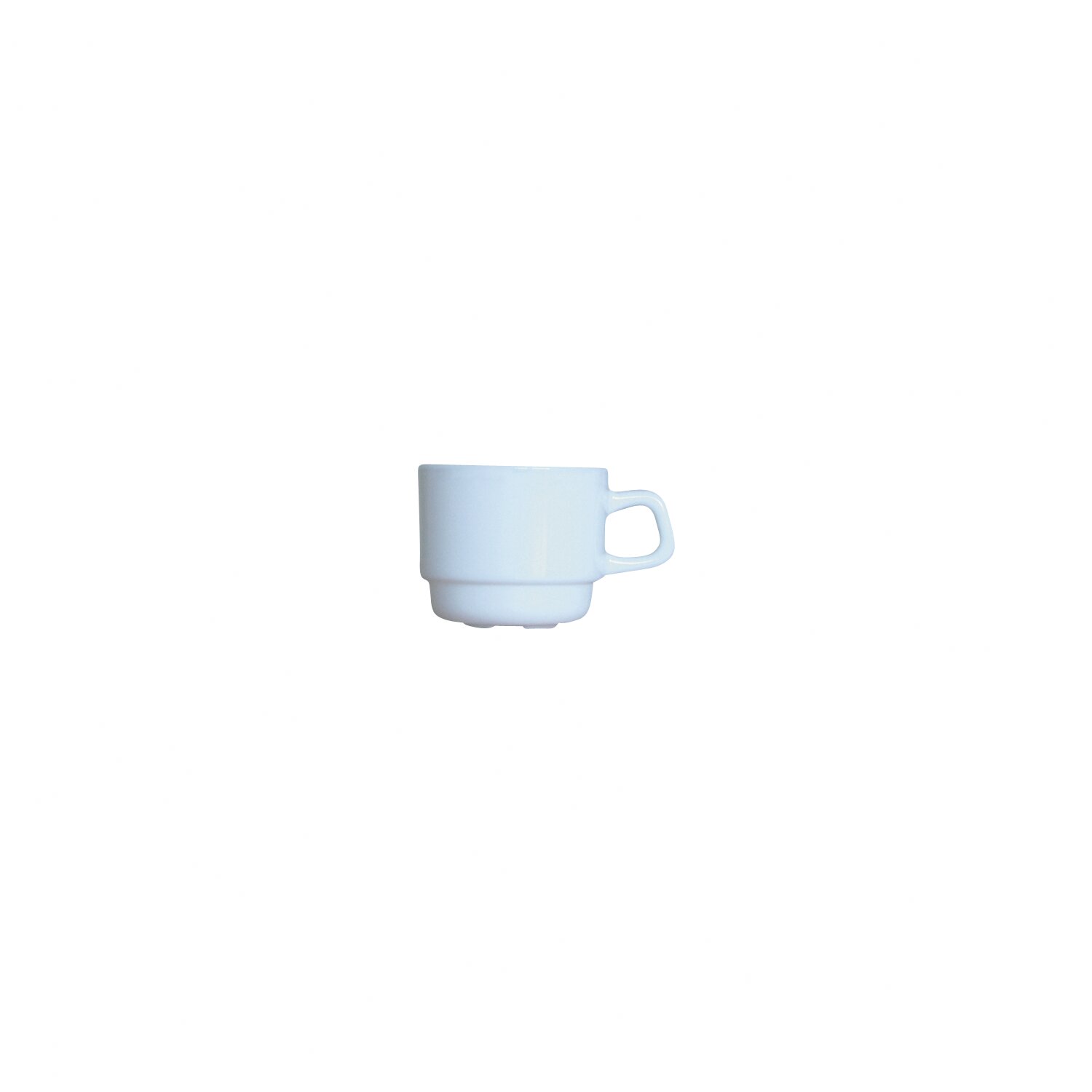 Tasse stapelbar 60 mm / 0,08 l uni weiß