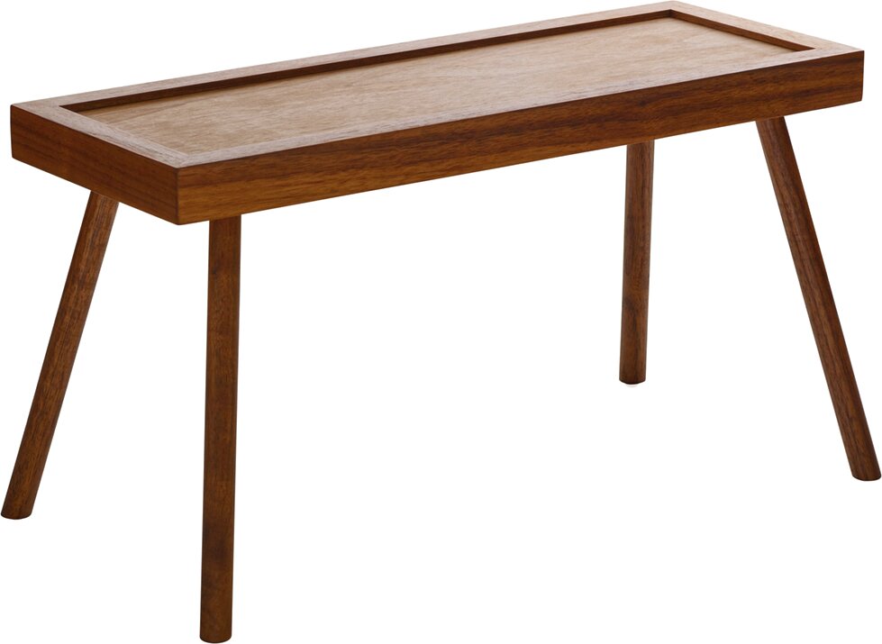 Presenter Nussbaum auf 170 mm Füßen 355 x 130 x 190 mm braun Loft