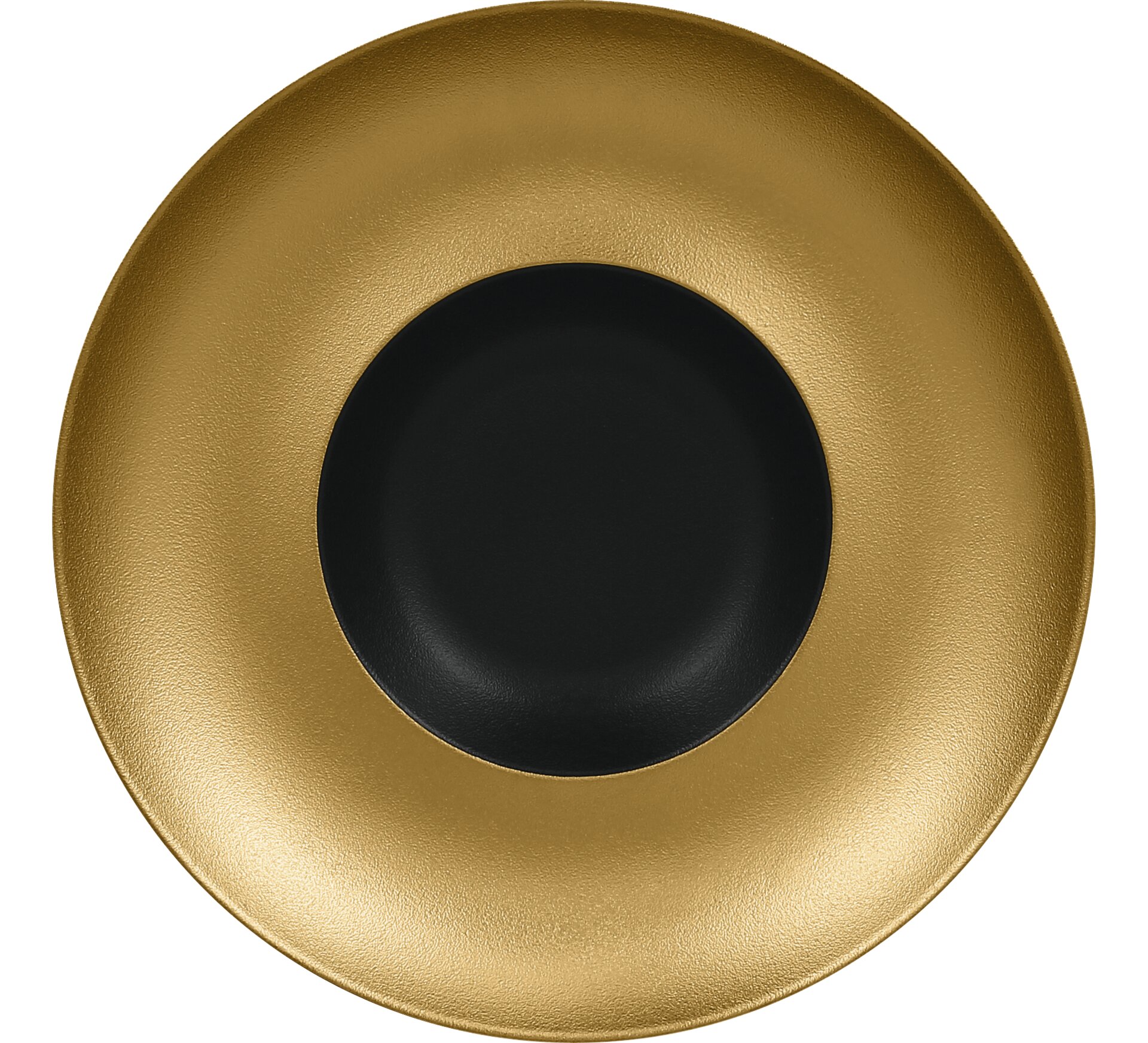 Gourmetteller tief 290 mm black-gold