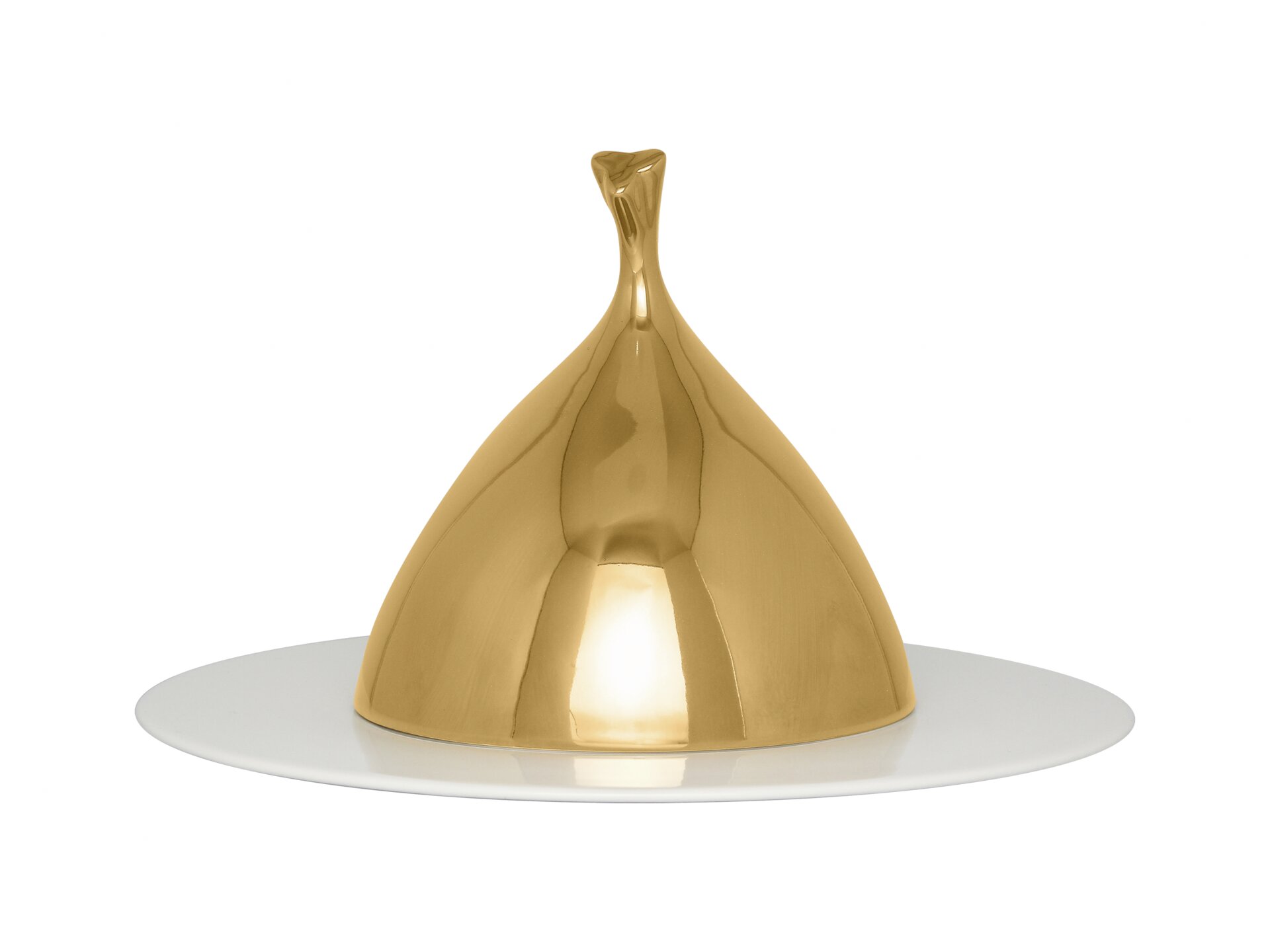 Cloche Clover 180 mm gold Hide