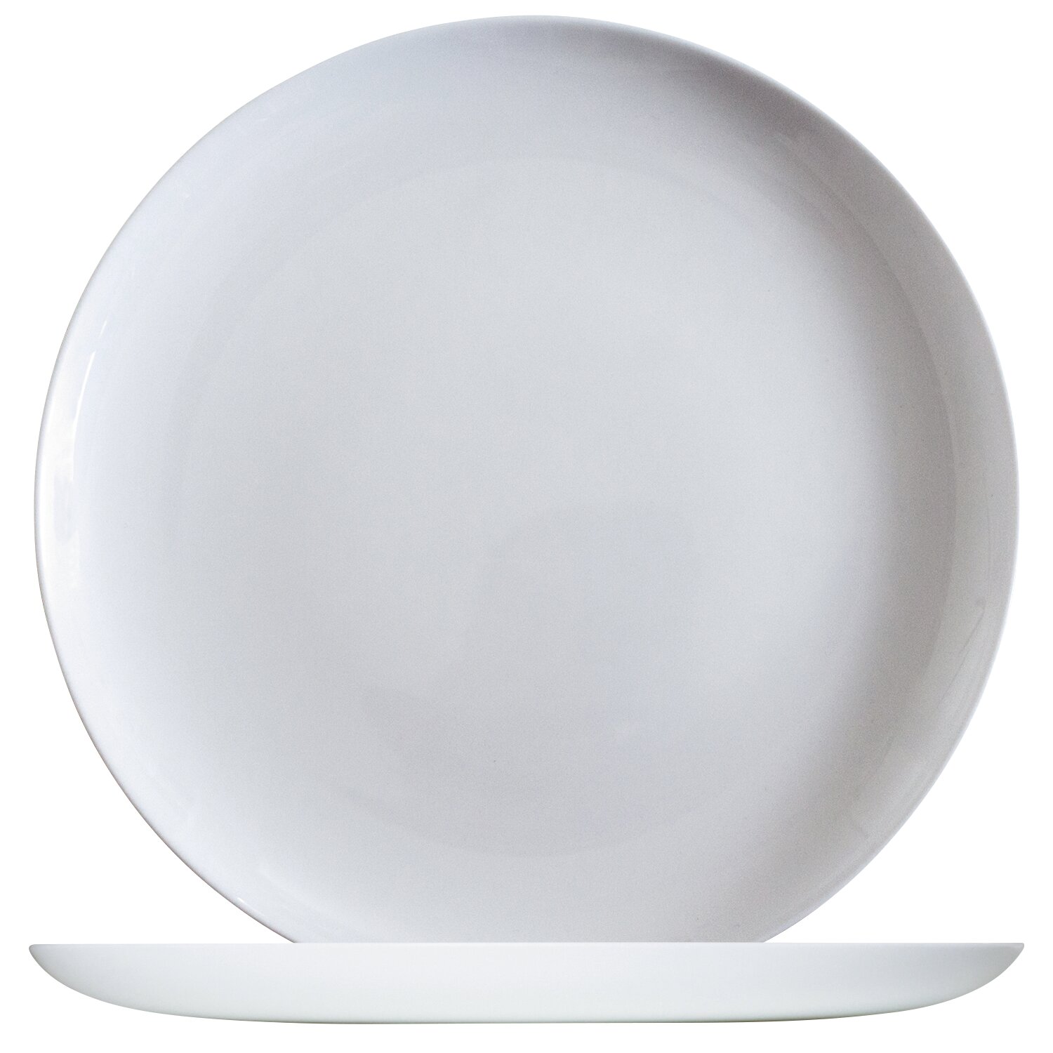 Pizzaplatte rund 320 mm uni weiß