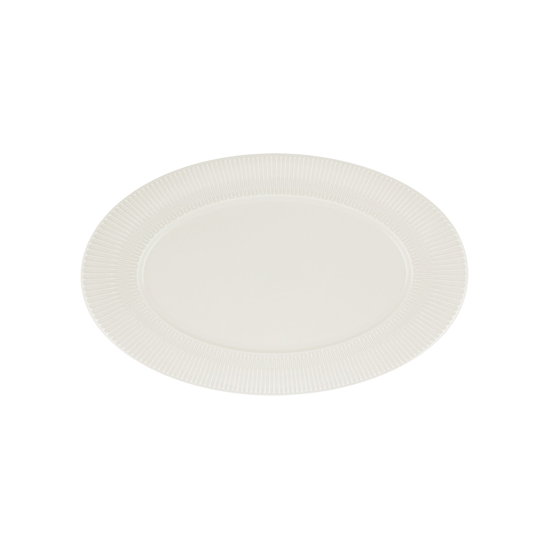Platte oval Fahne Relief 240 x 151 mm weiß Delight Vibes