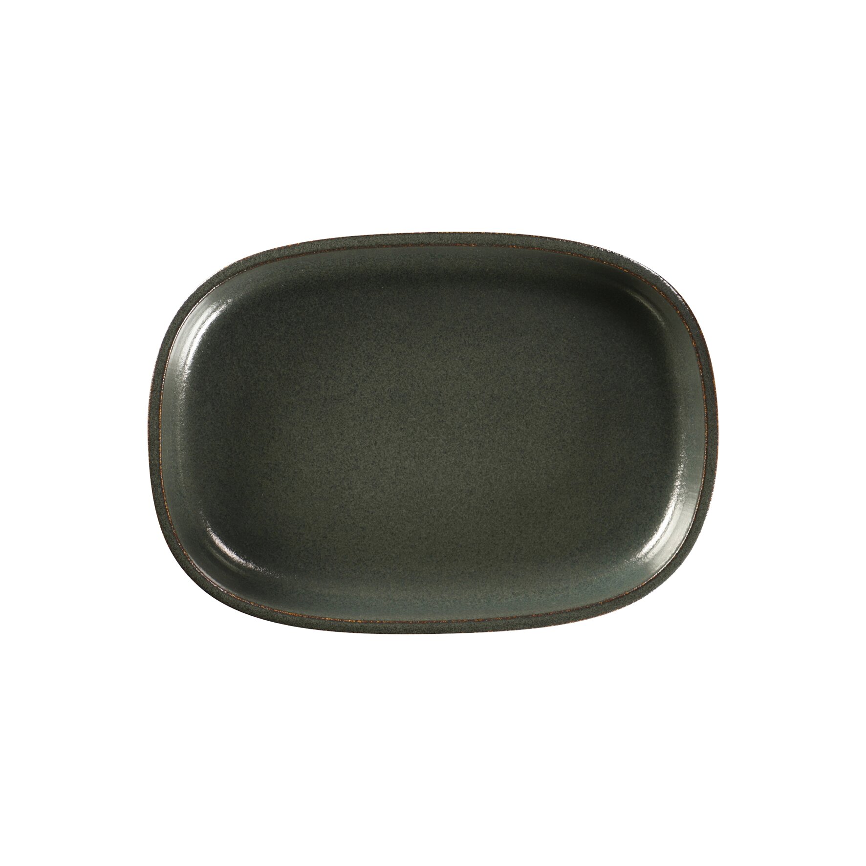 Platte oval tief 260 x 183 mm / 1,12 l caldera green Ease Caldera Green
