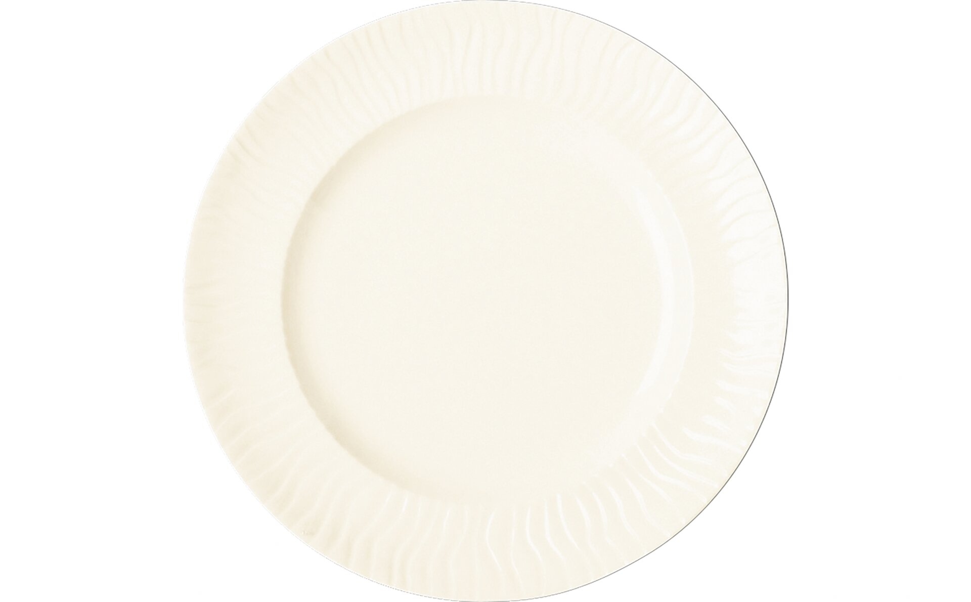 Teller flach rund 270 mm crème