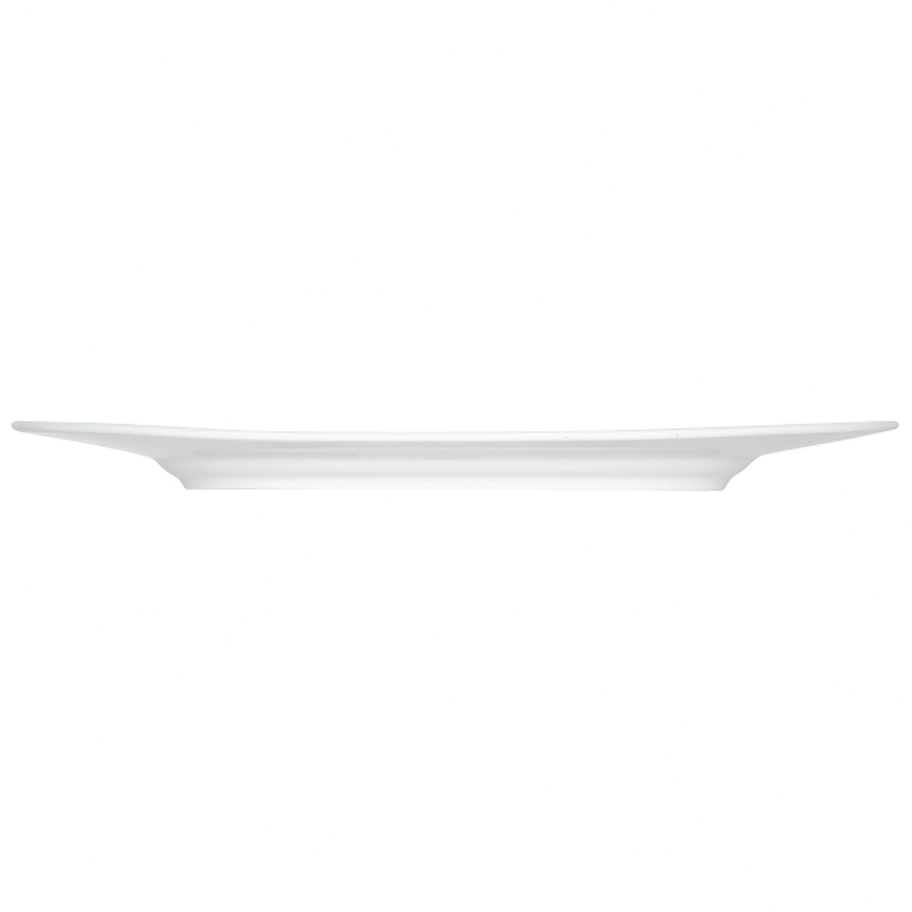 Platte oval mit Fahne 302 x 134 mm
