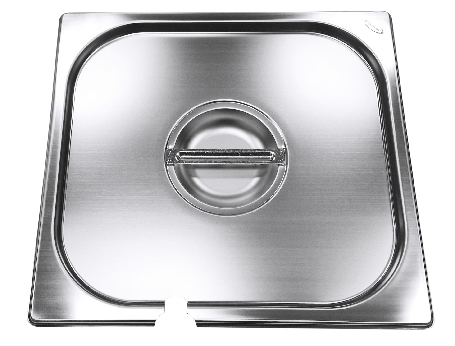 GN-Deckel 2/3 mit Löffelausschnitt Edelstahl