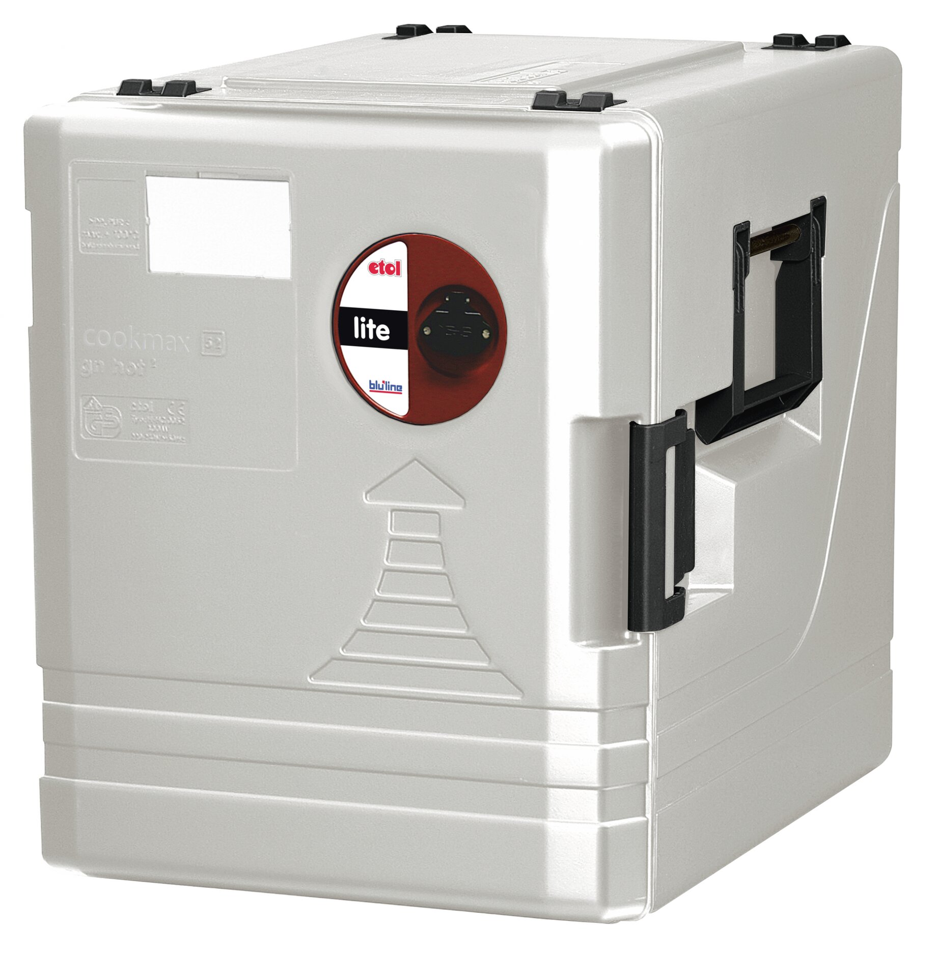 Transportbehälter 52 l beheizt lichtgrau 639 x 446 x 560 mm