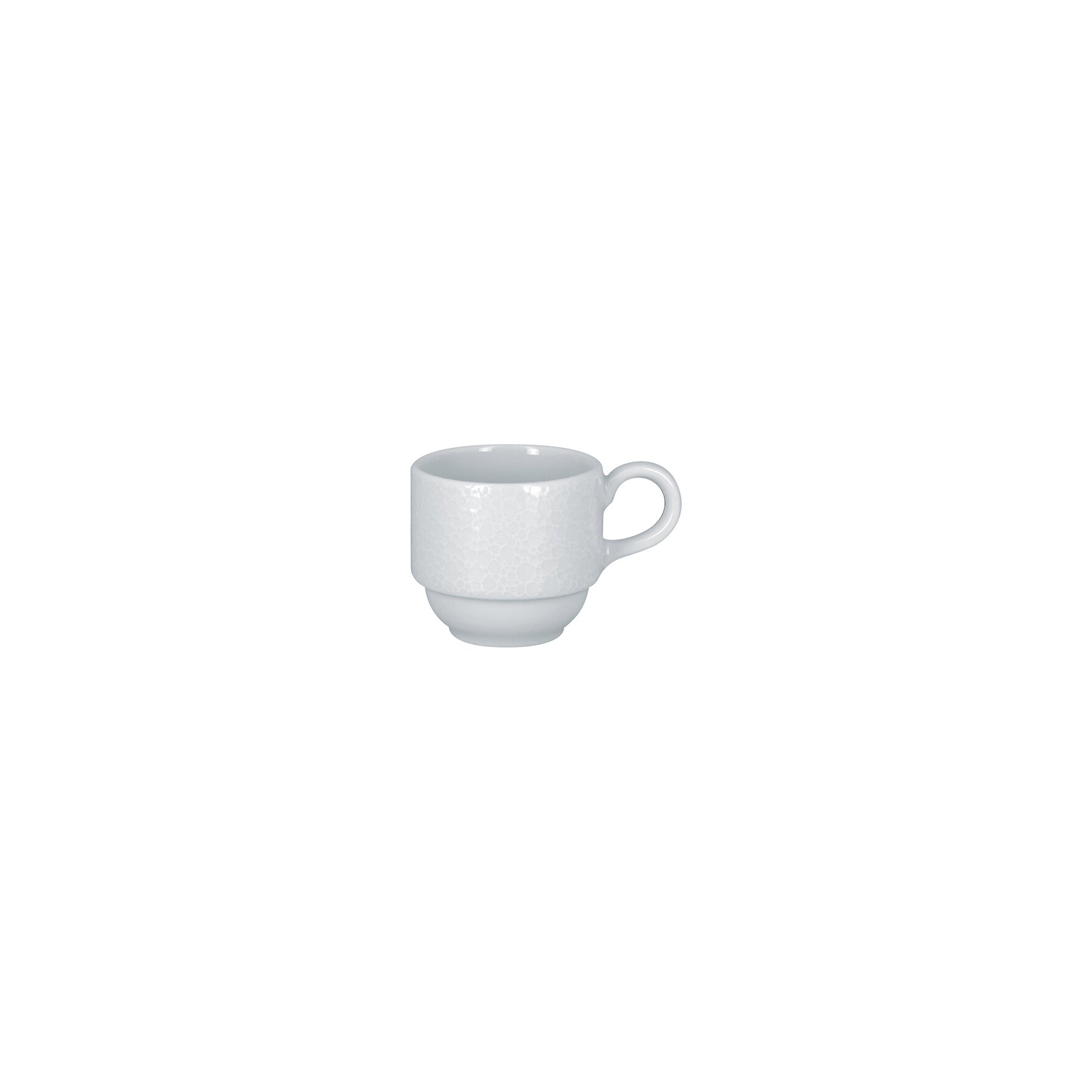 Tasse stapelbar 60 mm / 0,09 l weiß Charm Plus
