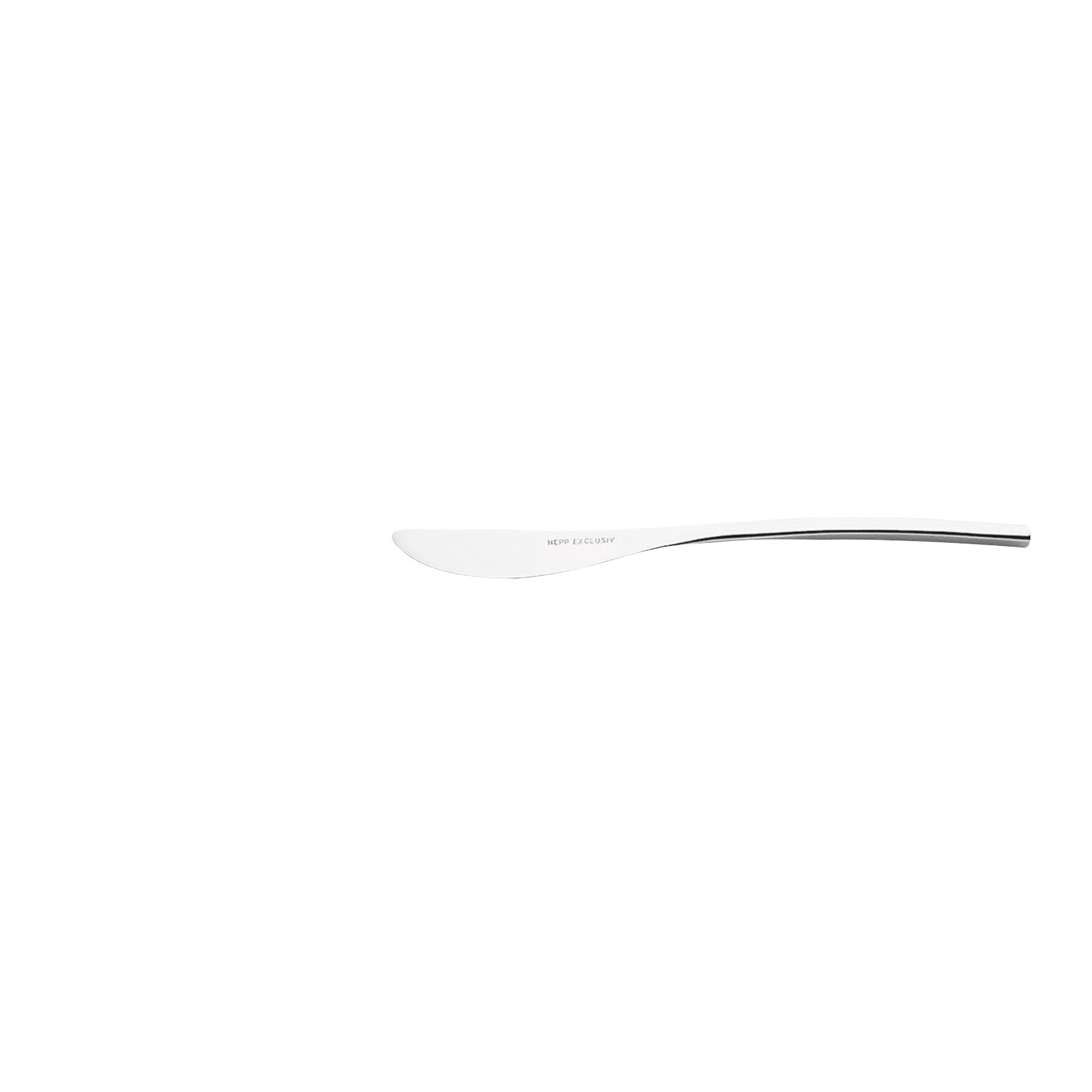 Buttermesser Monoblock 165 mm ohne Wellenschliff Profile