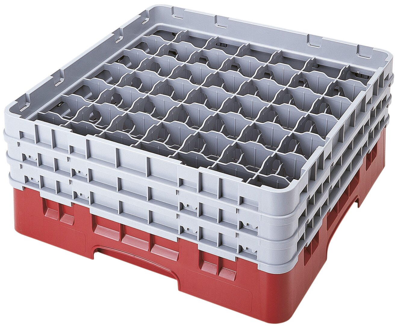 Gläserkorb 49 Fächer Glas max. ø 61 mm, H 215 mm / 500 x 500 mm