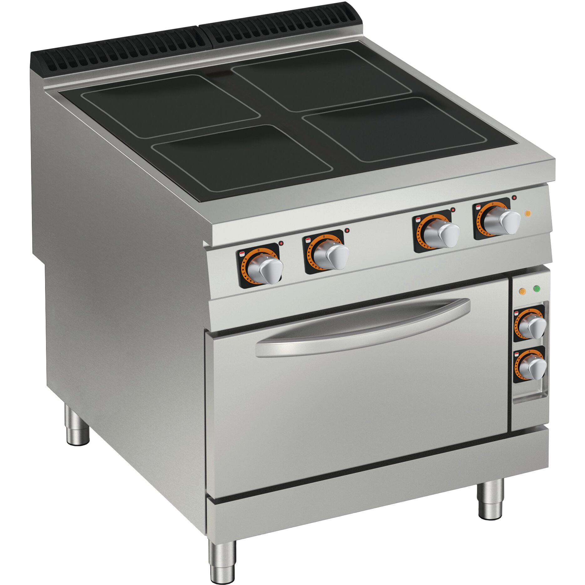 Ceranherd 4 Zonen, mit Elektro-Backofen GN 2/1