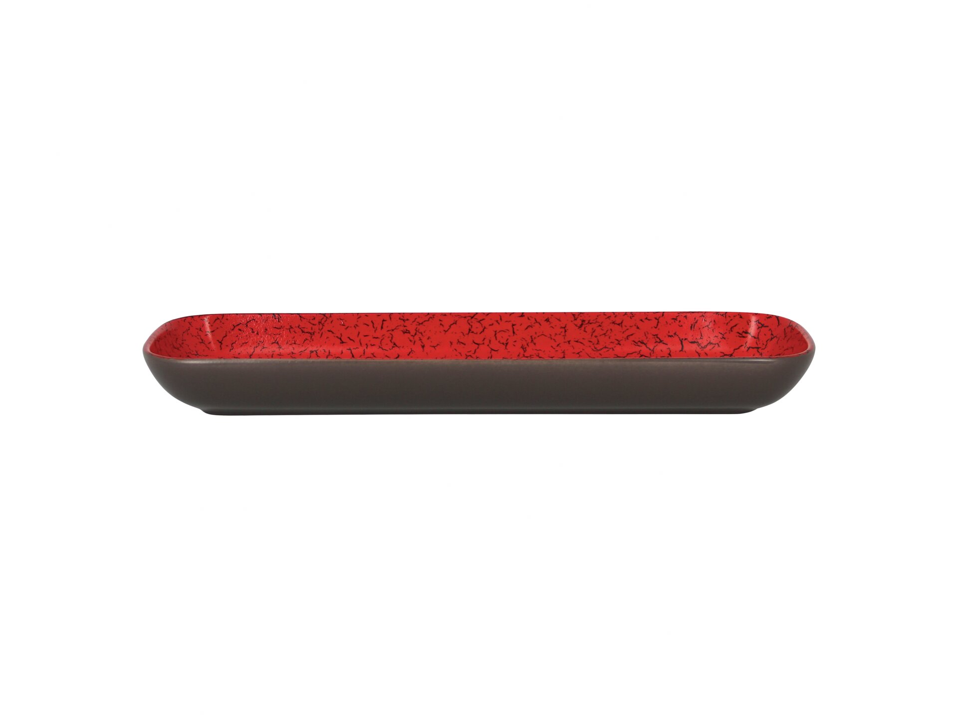 Schale rechteckig 330 x 110 mm rot