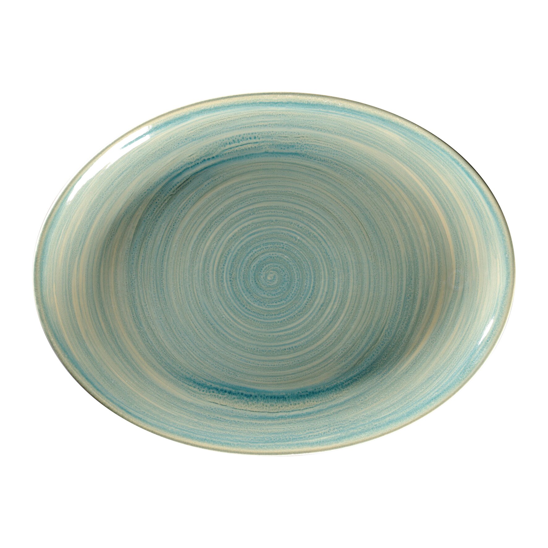 Platte oval 360 x 270 mm sapphire blue Spot Sapphire Blue