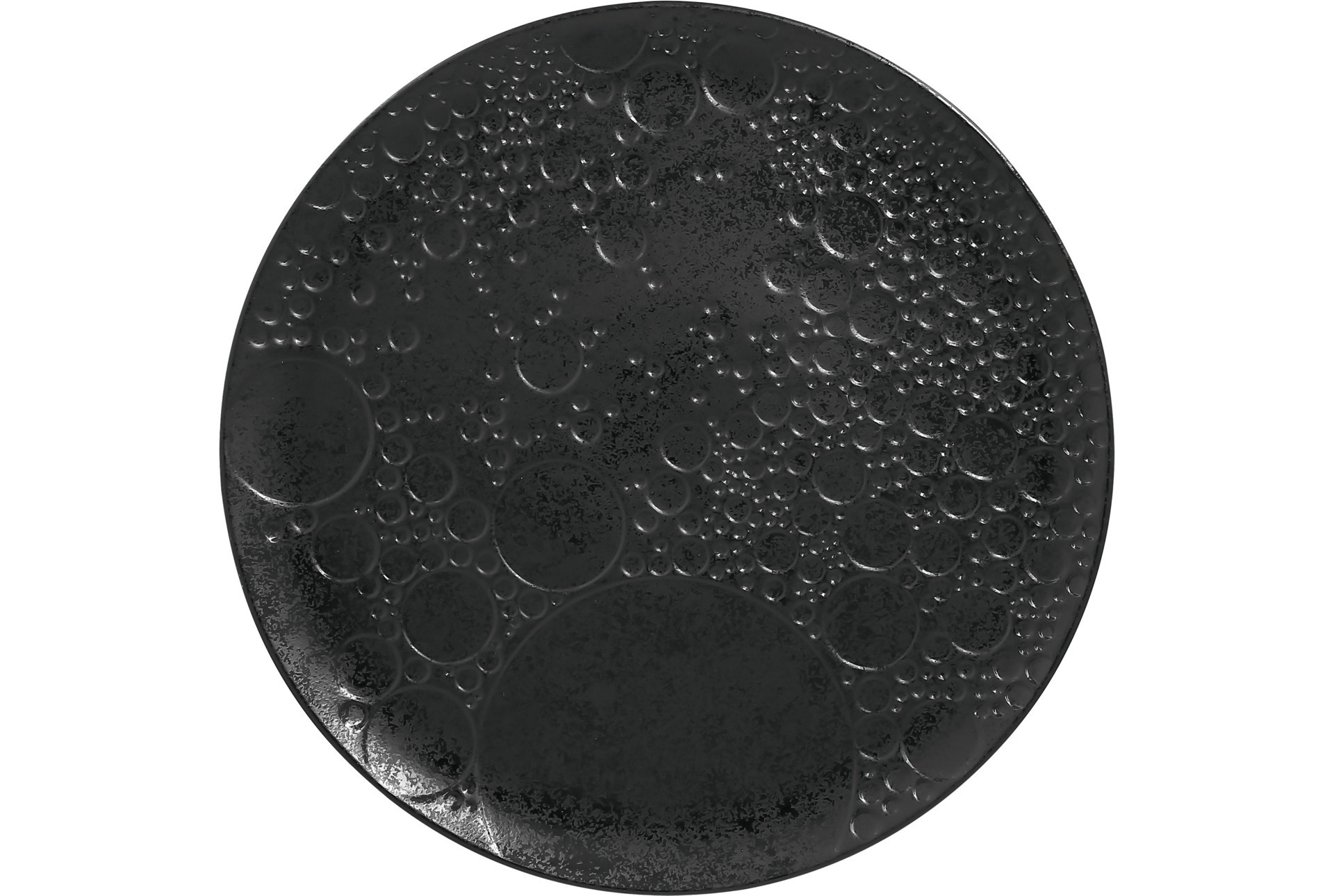 Teller rund mit Relief create 300 mm schwarz