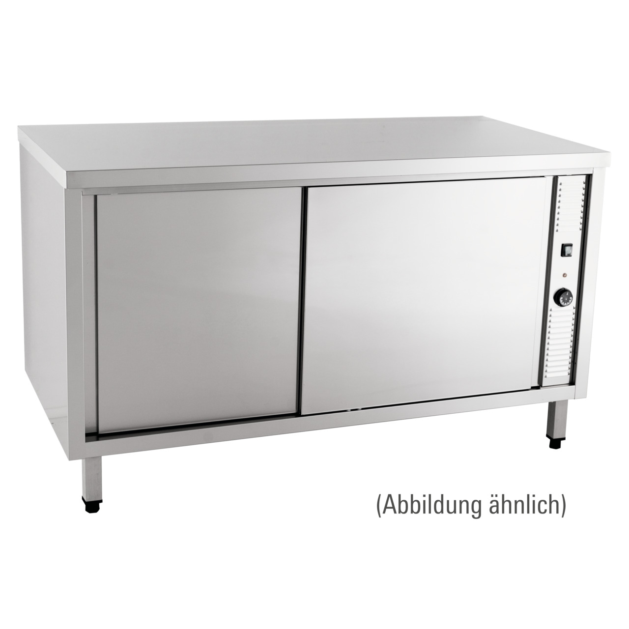 Wärmeschrank mit Schiebetüren ohne Aufkantung 1400 x 700 x 850 mm