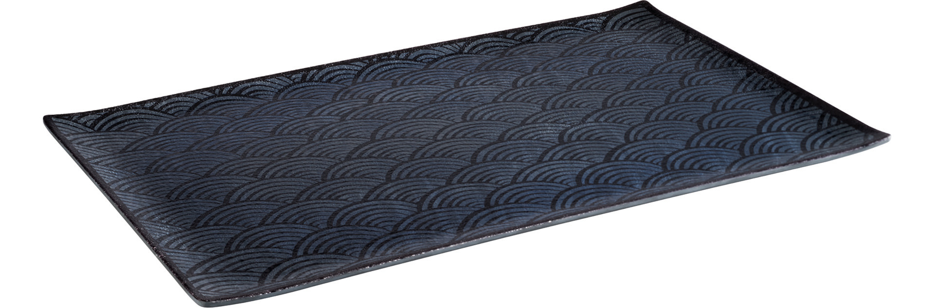 GN-Tablett GN 1/1 530 x 325 x 20 mm Melamin schwarz / innen Dekor GN-Tablett GN 1/1 530 x 325 x 20 mm Melamin schwarz / innen Dekor