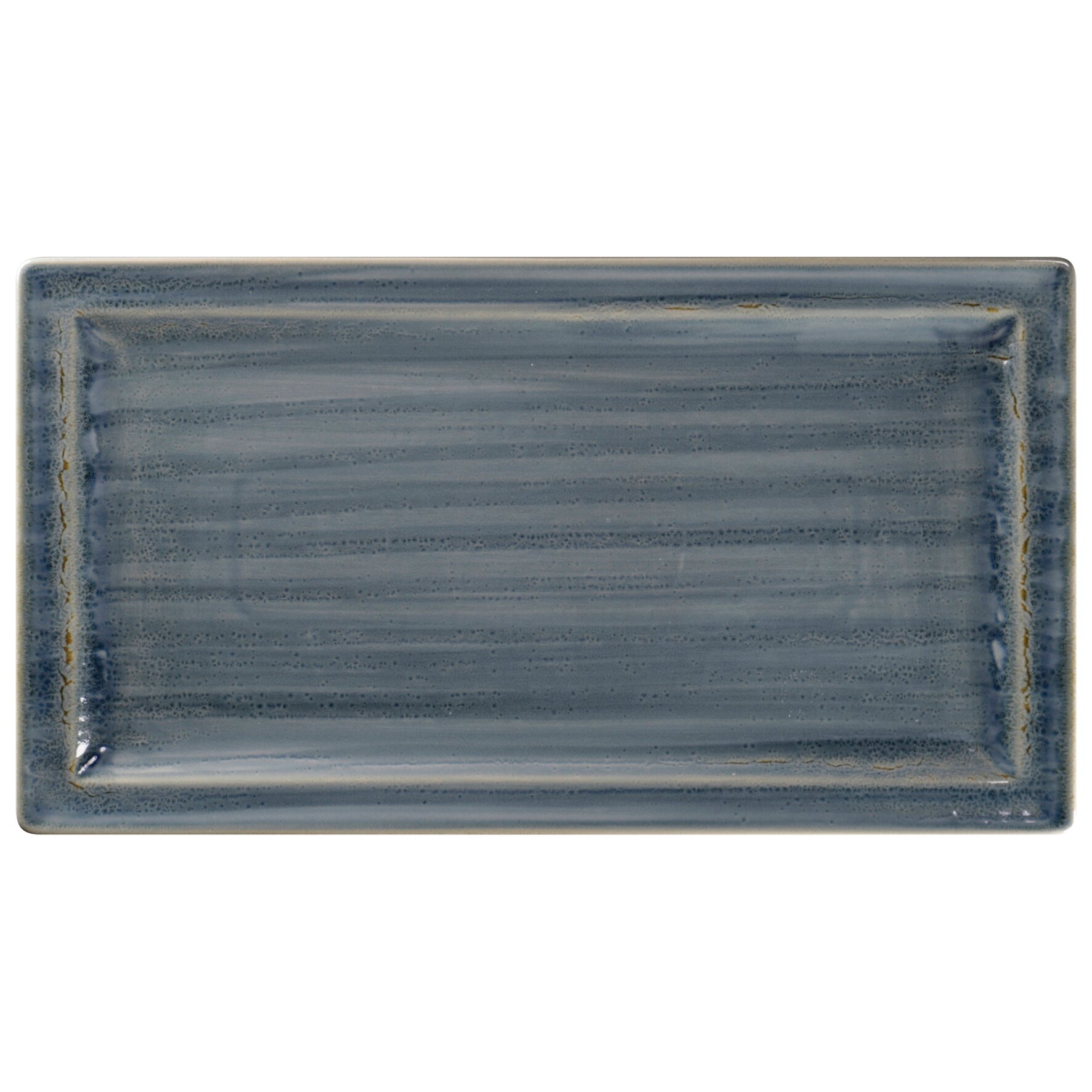 Teller flach rechteckig 385 x 210 mm jade blue Spot Jade Blue