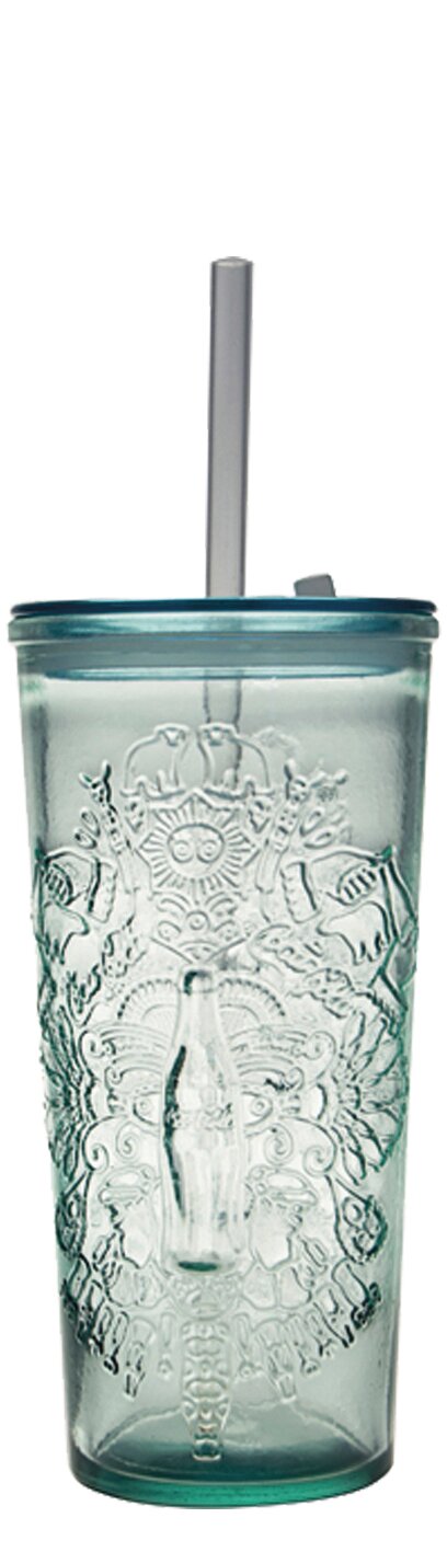 Becher No. 6 mit Deckel und Trinkhalm 85 mm / 0,50 l Coca-Cola