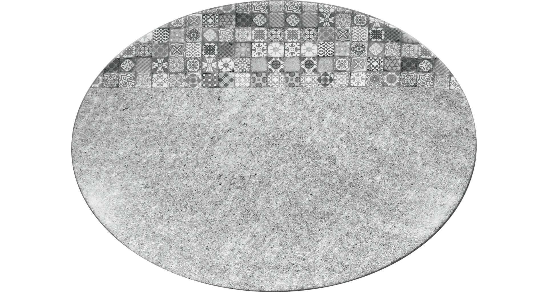 Platte oval 320 x 230 mm