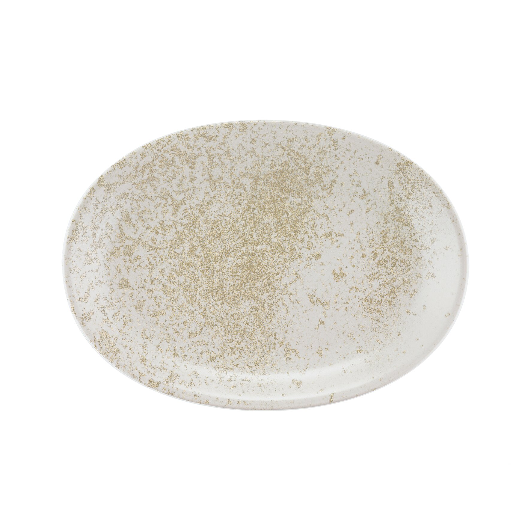 Platte oval 323 x 228 mm beige