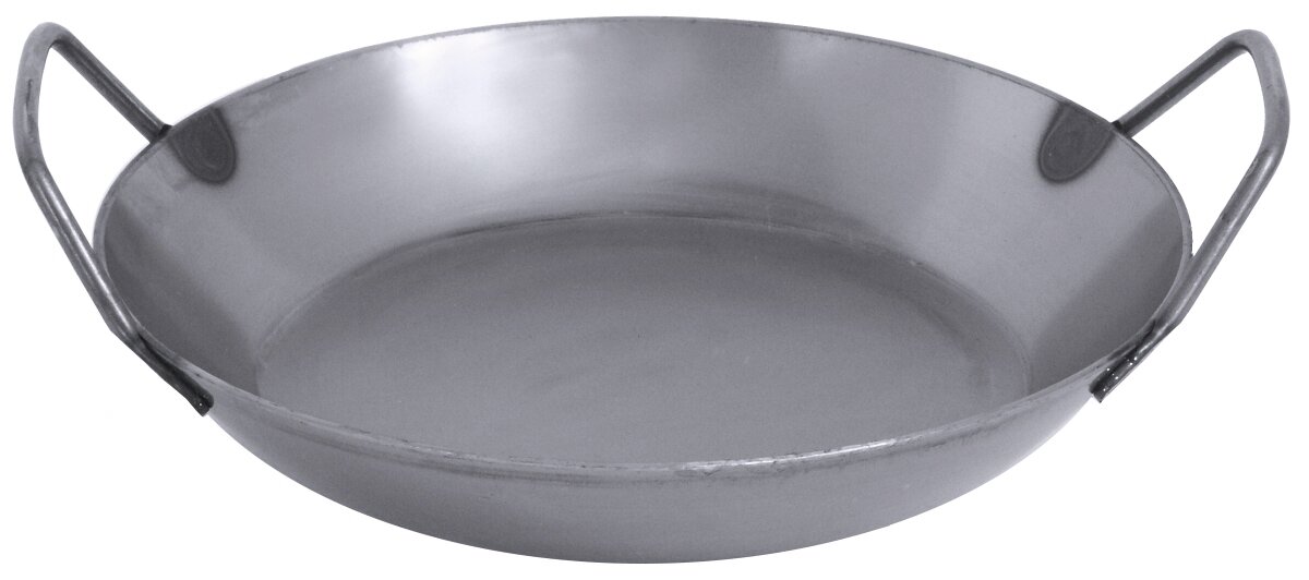 Paella-Eisenpfanne 240 mm Stahl ungeschwärzt