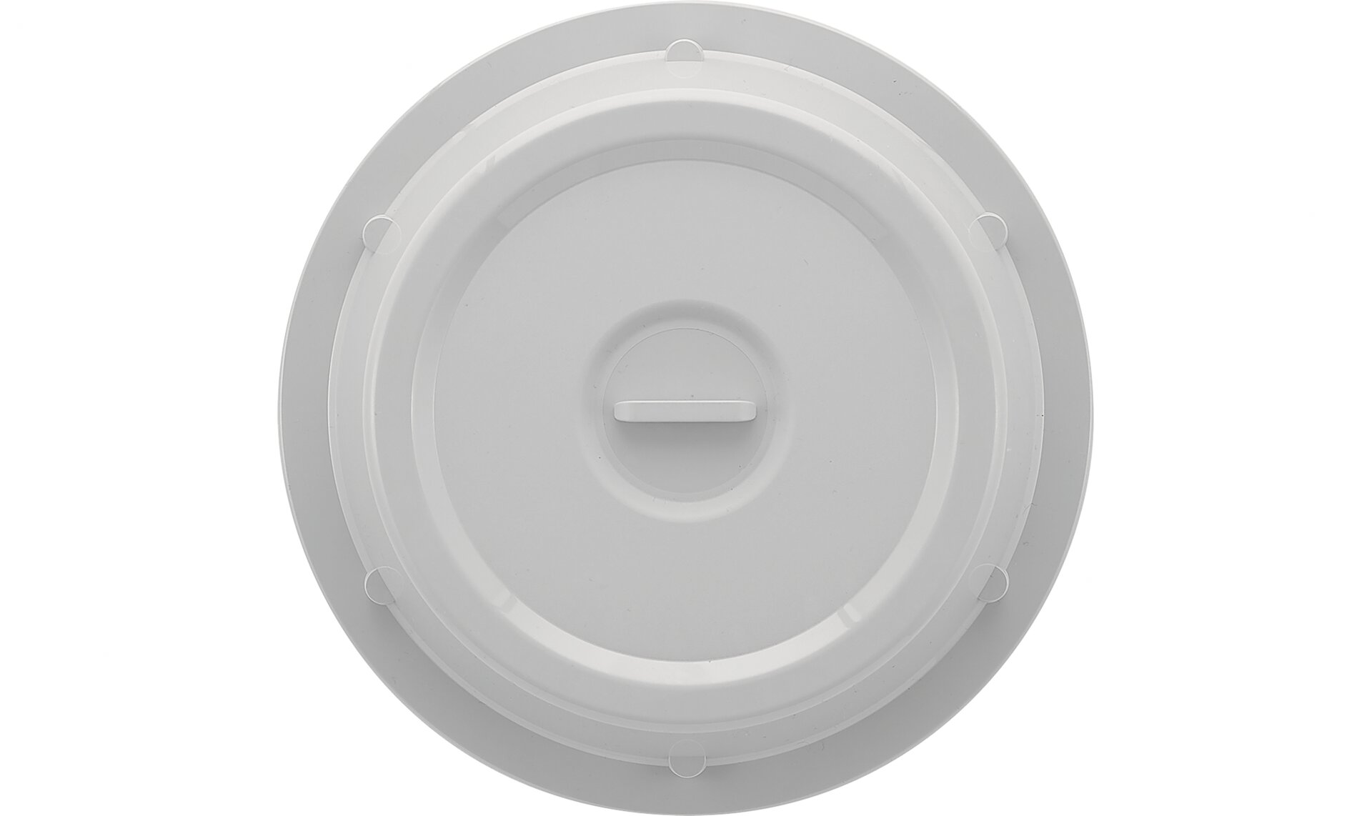 Cloche mit Griff rund / hoch 250 mm grau