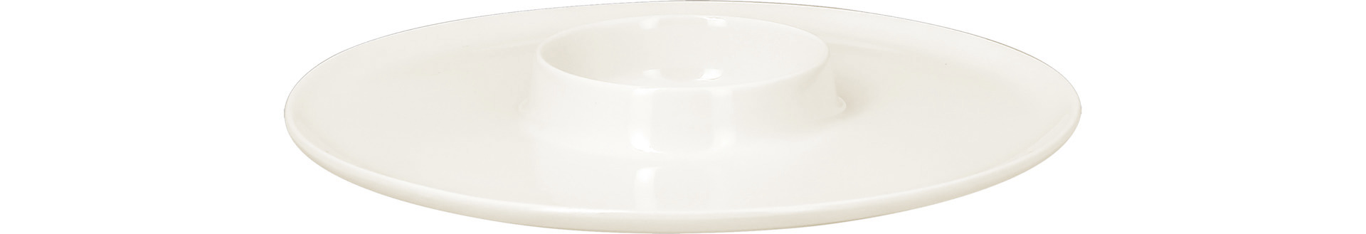 Teller rund mit Mittelteil tief chill 260 mm plain-white
