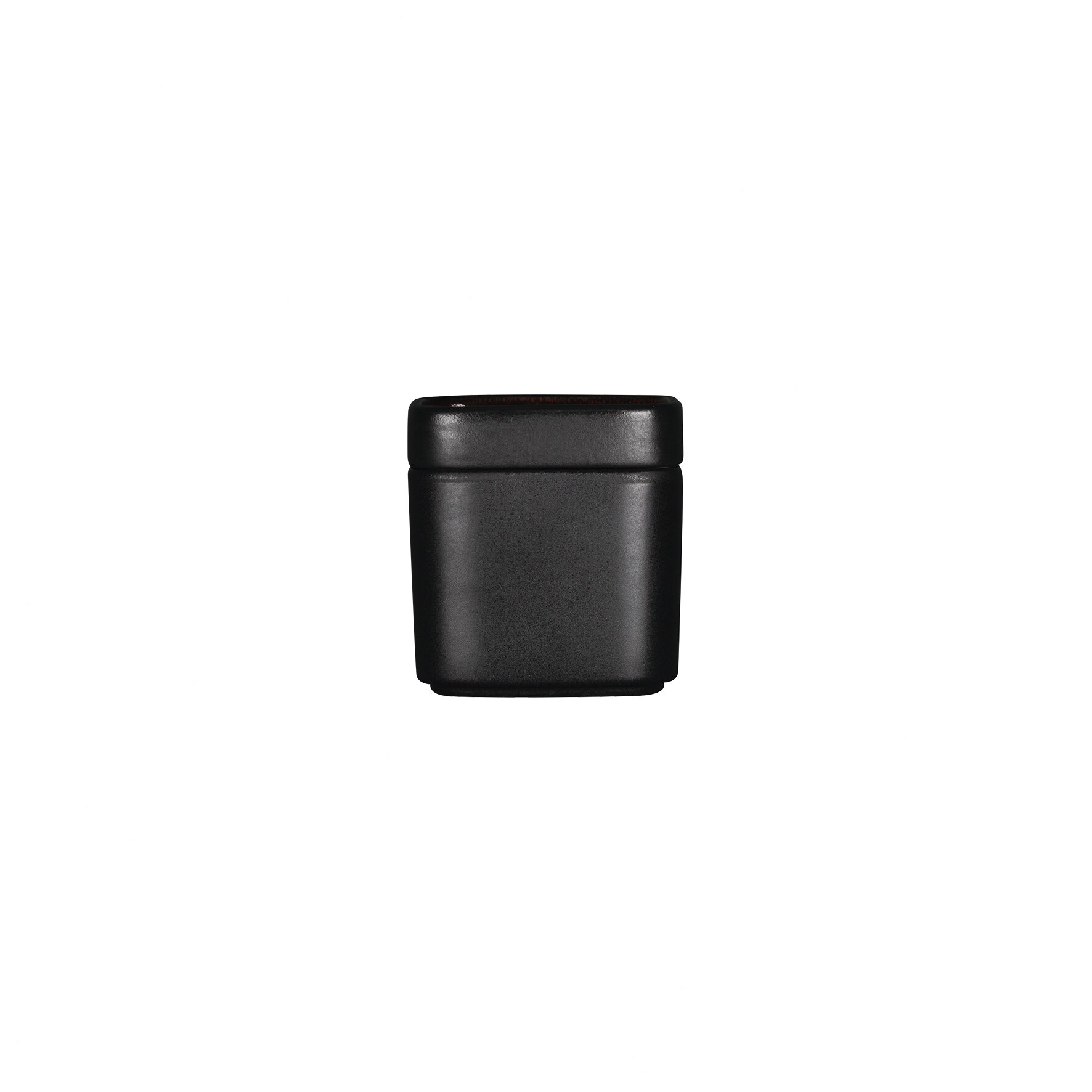 Teller flach quadratisch 80 x 80 mm rot Fractal