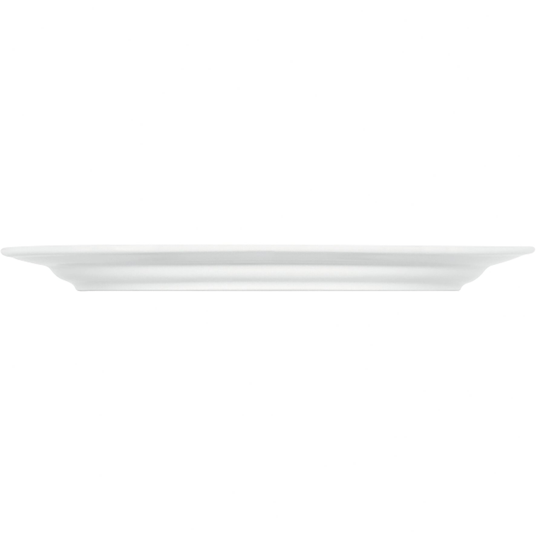 Platte oval mit Fahne 360 x 267 mm